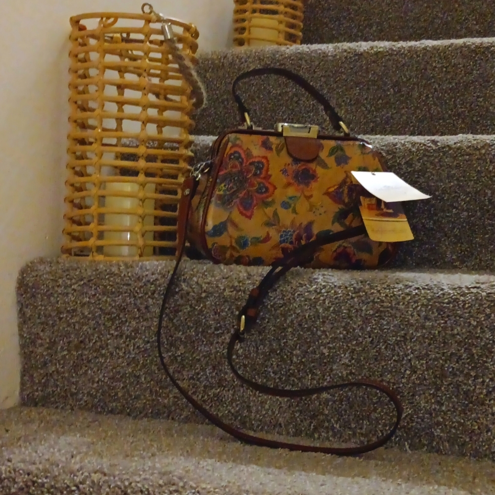 Multicolor Leather Patricia Nash Cross Body Bag